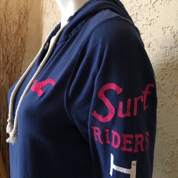 3 HOLLISTER 🌺 Matching Bundle | Hoodie, Long Sleeve Tee | Sz M | & Canvas Tote - Picture 3 of 16